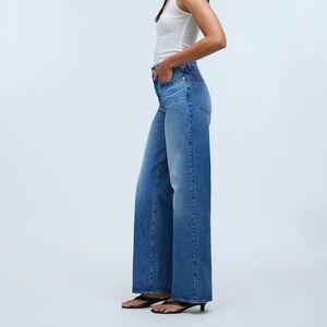 Madewell Blue Wide Leg Pants